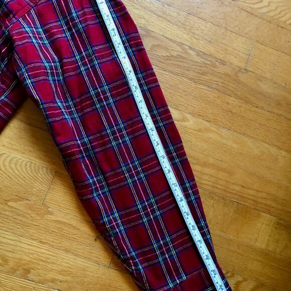 LL Bean Scotch Plaid Flannel Shirt - Picture 7 of 9